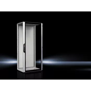 Rittal 5327.190 Eraldiseisev 42U serverikapp IP55, 800x1000x2000 mm, must/hall, karastatud klaasuks