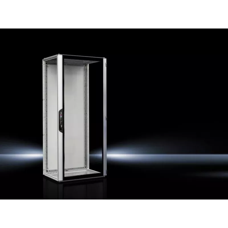 Rittal 5327.190 Eraldiseisev 42U serverikapp IP55, 800x1000x2000 mm, must/hall, karastatud klaasuks