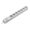 Rittal 7240510 1U 19-tolline rack PDU, 7x CEE 7/5 pistikupesa, 230V 16A, 2m kaabel, hall
