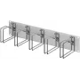 RITTAL 7996.626 19-tolline 2U kaablihalduspaneel 5 metallist marsruutimiskinnitusega 120x60 mm, helehall RAL 7035