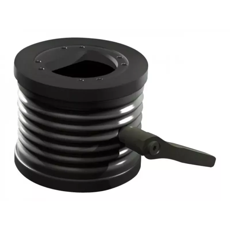 Rittal CP kallutusadapter ±45° tugiõla ühendusele Ø 130 mm, valatud alumiinium, grafiithall RAL 7024 6206.420