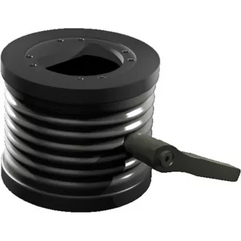 Rittal CP kallutusadapter ±45° tugiõla ühendusele Ø 130 mm, valatud alumiinium, grafiithall RAL 7024 6206.420