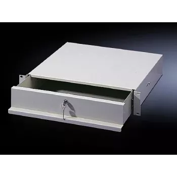 Rittal Rack Storage Drawer 7282.035 - 1U 19-tolline helehall (RAL 7035)