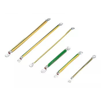 Rittal SZ maanduslint, 6 mm², 200 mm, M6 rõngasklemmid, 10-pakk 2569.000