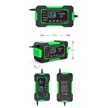 RJ TIANYE FreedConn RJ-C 120501A 12 V 6 A nutikas automaatne akulaadija plii-happe AGM GEL EFB akudele LCD-ekraaniga