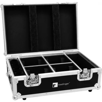 ROADINGER Flight Case 4x AKKU TL-3 Trusslight QuickDMX jaoks integreeritud laadimisega 31005126