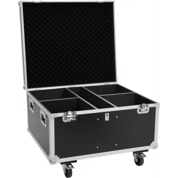 Roadinger Flight Case 4x THA-100F MK3 jaoks ratastega must 885x780x620 mm 100 kg