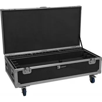 ROADINGER Flight Case 8x AKKU IP Pixel Tube 360° PRO CRMX jaoks laadimisfunktsiooni ja ratastega