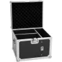 ROADINGER Flightcase 2 x CAT-80 Beam efektidele, 50 kg, must lamineeritud, 47,5 x 41,5 x 42,5 cm