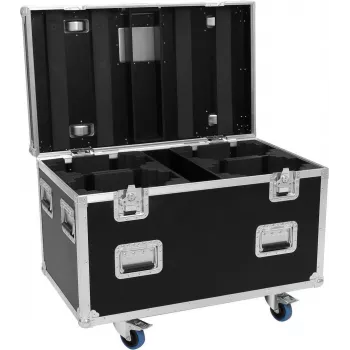 ROADINGERi flightcase 4x LED IP TMH-H420 Wash liikuvale peale ratastega