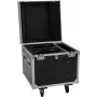 ROADINGER Flightcase PRO 2x IP TMH-W285 ratastega must 100 kg kandevõime