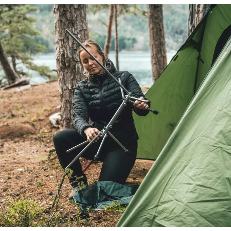 ROBENS Pilgrim Folding Camping Chair 120 kg Black/Grey