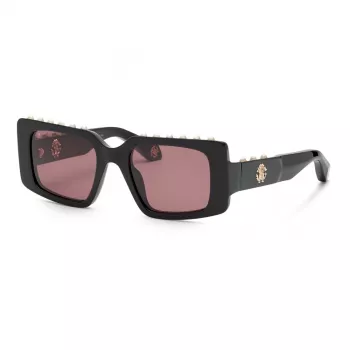 Roberto Cavalli naiste kassi-silma päikeseprillid SRC039S 51mm kullast raamiga pruunide gradient-läätsedega SRC039S51700Y