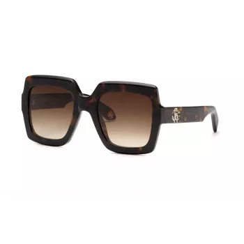 Roberto Cavalli naiste päikeseprillid SRC108-5204BL, sinine Havana raam, gradient-sinised läätsed, 52mm