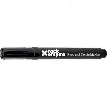 Rock Empire Rope Marker Pen - Must, Püsiv, Veekindel, UV-kindel, Hõõrdumiskindel, Kiiresti Kuivav, Viltotsik, Mittetoksiline, Ronimis-, Koopauurimis-, Arboristi- ja Päästeköitele