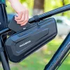 ROCKBROS 1.5L Bicycle Top Tube Bag Waterproof Hard Shell Frame Bag with Reflective Logo