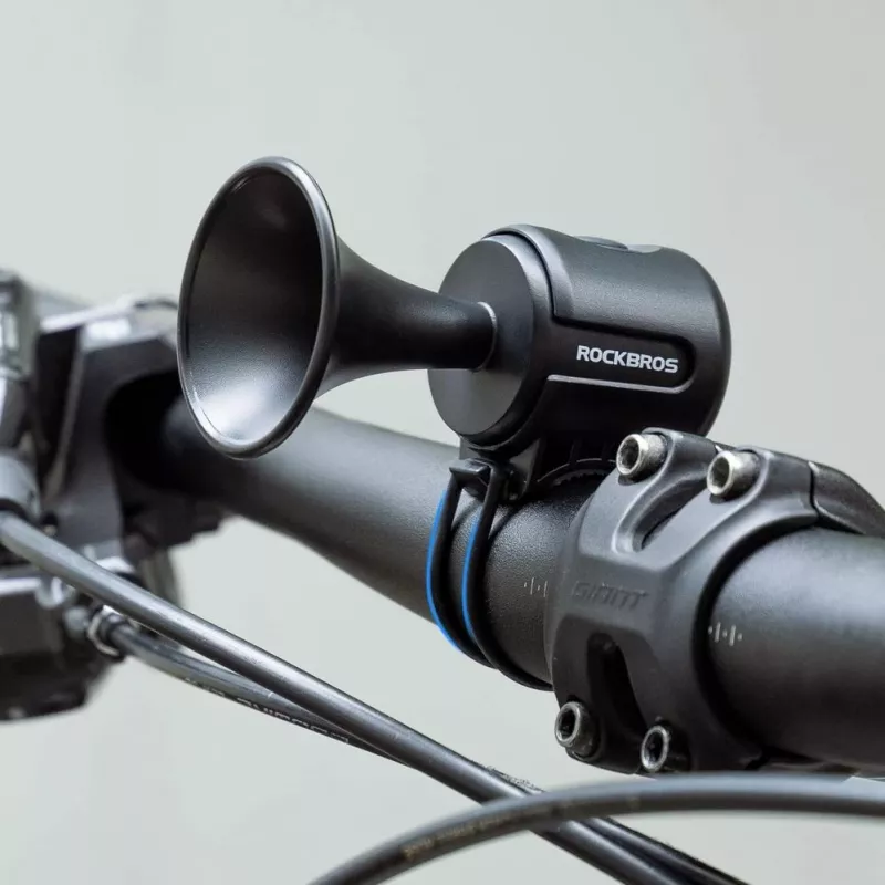 ROCKBROS elektrooniline jalgrattakell - must, 110-120 dB, 4 tooni, laetav, IPX4
