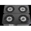 Rockstable 19 inch jahutuselement - ventilaatorialus - sisseehitatud ventilaator - teras - must - 1 tk - 2,92 kg (RS19-FT68)