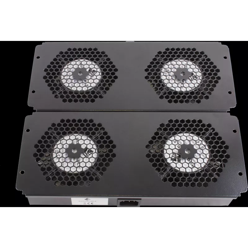 Rockstable 19 inch jahutuselement - ventilaatorialus - sisseehitatud ventilaator - teras - must - 1 tk - 2,92 kg (RS19-FT68)