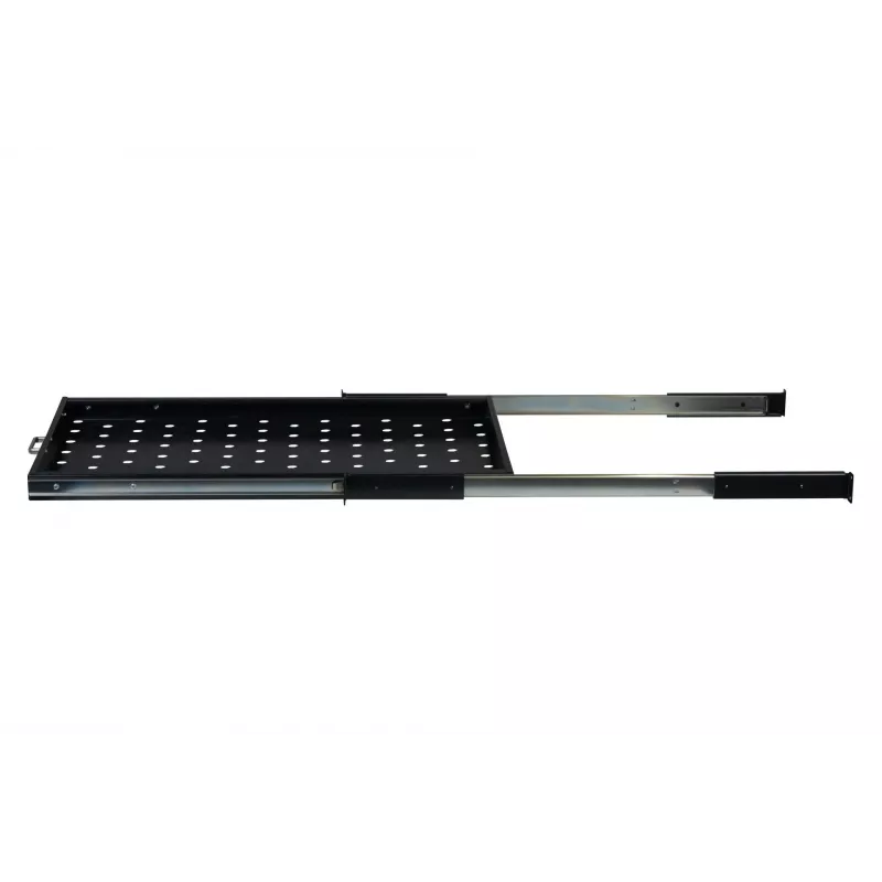 Rockstable 1U 19-tolline pikendatav riiul - Lükandriiul - SPCC teras - Must - 5.87 kg (RS19-UH612)