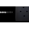 Rockstable 1U 19-tolline fikseeritud riiul, 690 mm sügav, teras, must, kandevõime 50 kg (RS19-FH69)
