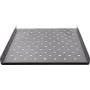 Rockstable 1U 19-tolline fikseeritud riiul, 690 mm sügav, teras, must, kandevõime 50 kg (RS19-FH69)