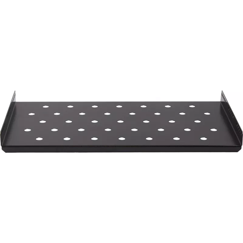 Rockstable 1U 19-tolline raskeveo riiul - Fikseeritud riiul - SPCC teras - Must - 50 kg kandevõime - 482 x 660 x 44 mm (RS19-SFH66)