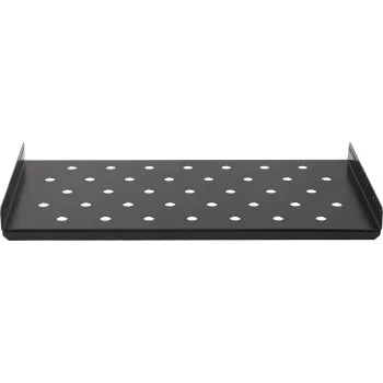 Rockstable 1U 19-tolline raskeveo riiul - Fikseeritud riiul - SPCC teras - Must - 50 kg kandevõime - 482 x 660 x 44 mm (RS19-SFH66)