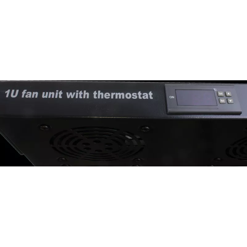 Rockstable 1U 19-tolline rack-ventilatsiooniseade - jahutusventilaator - sisseehitatud aksiaalventilaator - 440 m³/h - teras - must - 1 tk (RS19-FT1U4TM)