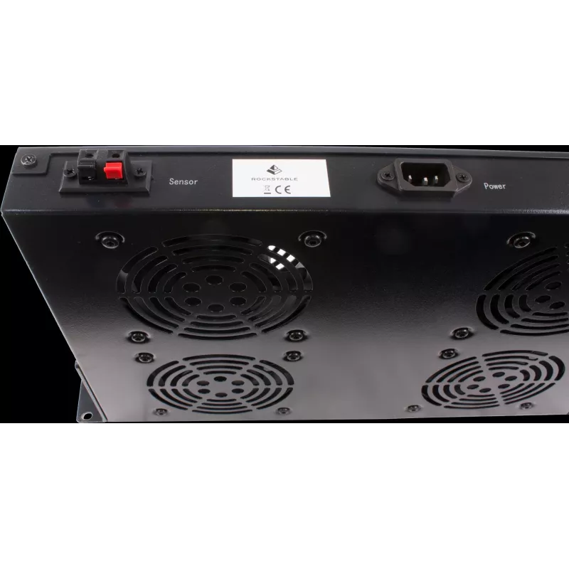 Rockstable 1U 19-tolline rack-ventilatsiooniseade - jahutusventilaator - sisseehitatud aksiaalventilaator - 440 m³/h - teras - must - 1 tk (RS19-FT1U4TM)