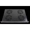 Rockstable 1U 19 inch Ventilatsioonielement - Jahutusventilaator - Sisseehitatud ventilaator - 440 m³/h - Teras - Must - 1 tk (RS19-FT1U4)