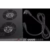 Rockstable 1U 19 inch Ventilatsioonielement - Jahutusventilaator - Sisseehitatud ventilaator - 440 m³/h - Teras - Must - 1 tk (RS19-FT1U4)