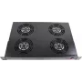 Rockstable 1U 19 inch Ventilatsioonielement - Jahutusventilaator - Sisseehitatud ventilaator - 440 m³/h - Teras - Must - 1 tk (RS19-FT1U4)