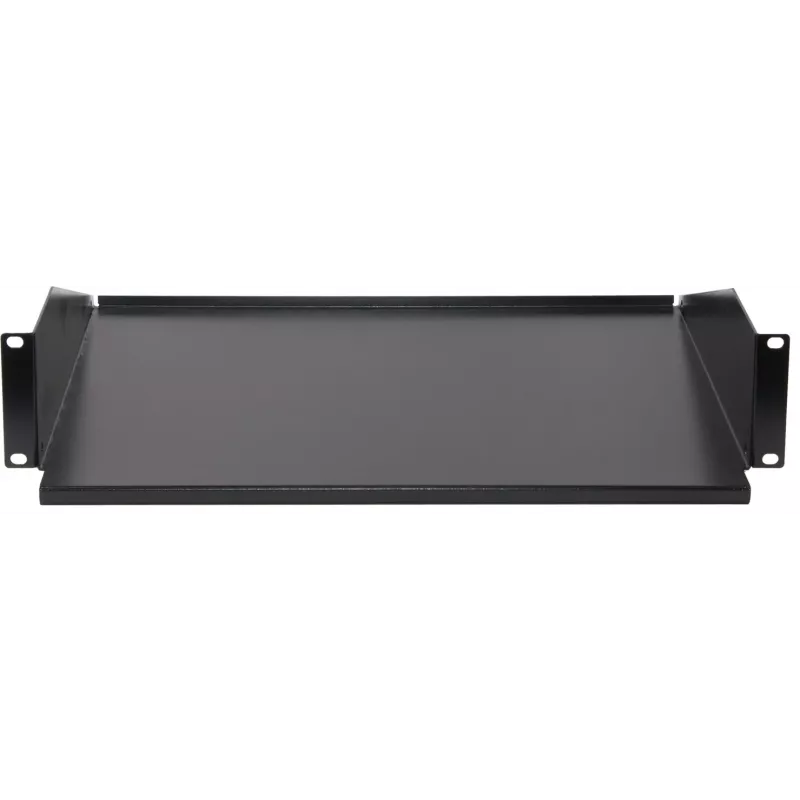 Rockstable 2U 19-tolline fikseeritud riiul - teras - must - 2.75 kg (RS19-FH21)