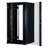 Rockstable 32 HE 19 Inch Server Cabinet with Glass Door - Freestanding Rack - 32U - 800 kg - Lockable Lock - Mounting Rails - Adjustable Feet (RS19-8832)