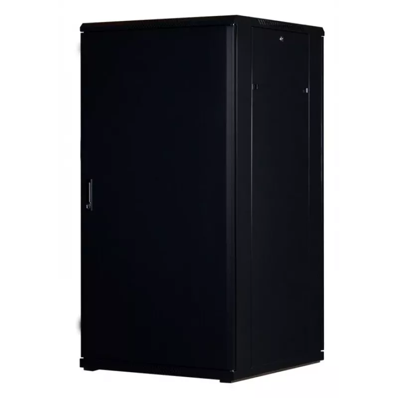 Rockstable 32 HE 19 Inch Server Cabinet with Glass Door - Freestanding Rack - 32U - 800 kg - Lockable Lock - Mounting Rails - Adjustable Feet (RS19-8832)