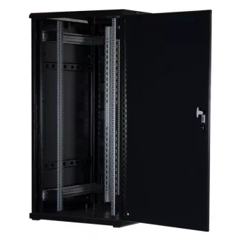 Rockstable 32U 19-tolline serverikapp klaasuksega - vabaltseisev riiul - 32U - 800 kg - lukustatav uks - kinnitusrööpad - reguleeritavad jalad (RS19-8032)