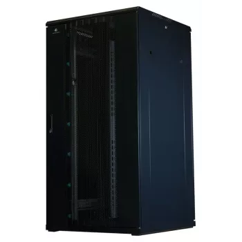 Rockstable 32U 19-tolline serverikapp võrkustega - vabaltseisev riiul - 800 kg kandevõime - lukustatav - kinnitusrööpad - reguleeritavad jalad (RS19-8832PP)