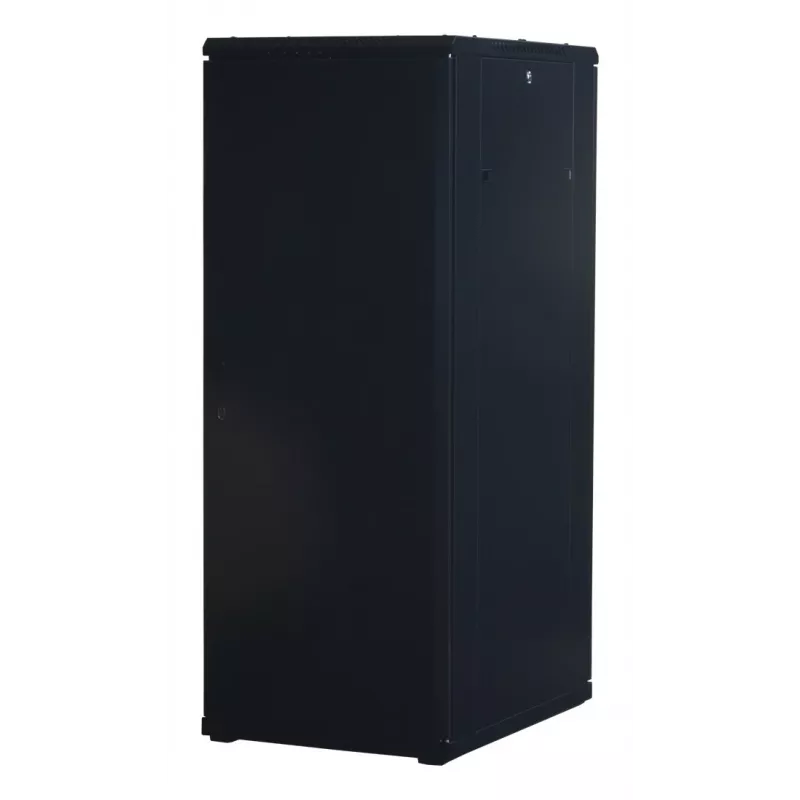 Rockstable 32U 19-tolline serverikapp klaasuksega - vabaltseisev raam - 32U - 800 kg - lukustatav lukk - paigaldussiinid - reguleeritavad jalad (RS19-6832)