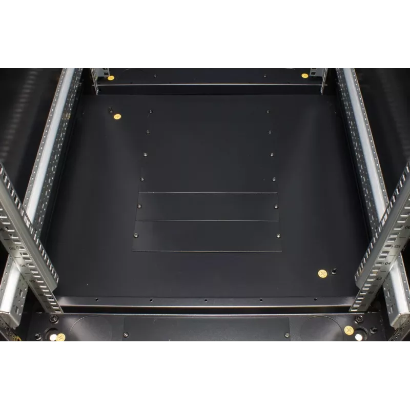 Rockstable 37 HE 19 inch Server Rack võrgusahtlitega - vabaltseisev raam - 37U - 800 kg - lukustatav lukk - paigaldussiinid - reguleeritavad jalad (RS19-6837PP)