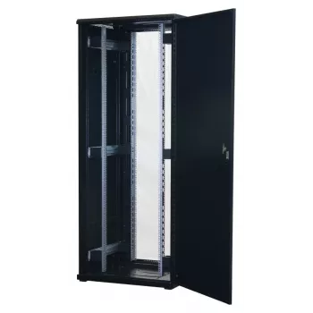 Rockstable 42U 19-tolline serverikapp klaasuksega - vabaltseisev riiul - 42U - 800 kg - lukustus - paigaldussiinid - reguleeritavad jalad (RS19-8842)