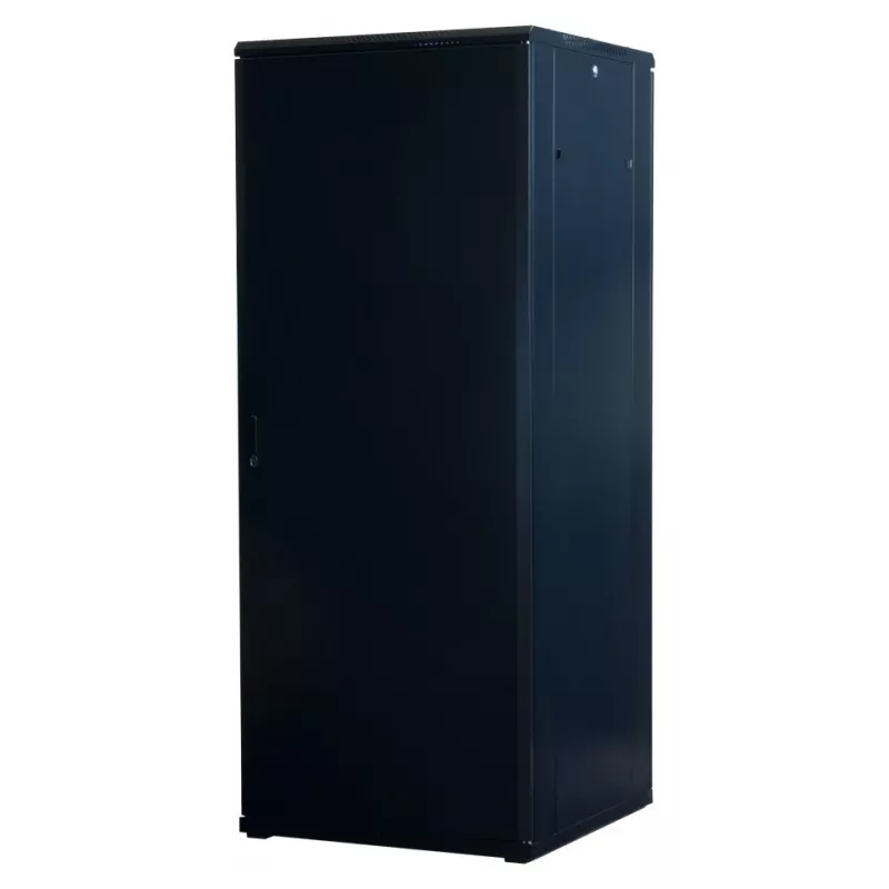 Rockstable 42U 19-tolline serverikapp klaasuksega - vabaltseisev riiul - 42U - 800 kg - lukustus - paigaldussiinid - reguleeritavad jalad (RS19-8842)