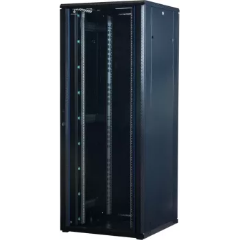 Rockstable 42U 19-tolline serverikapp klaasuksega - vabaltseisev riiul - 42U - 800 kg - lukustus - paigaldussiinid - reguleeritavad jalad (RS19-8842)