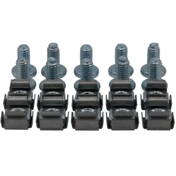 Rockstable M6 kuuskantpoldri komplekt - riiulikinnitus - hõbedane - 10 tk (RS19-M612)