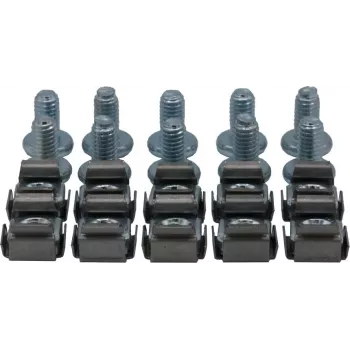 Rockstable M6 kuuskantpoldri komplekt - riiulikinnitus - hõbedane - 10 tk (RS19-M612)