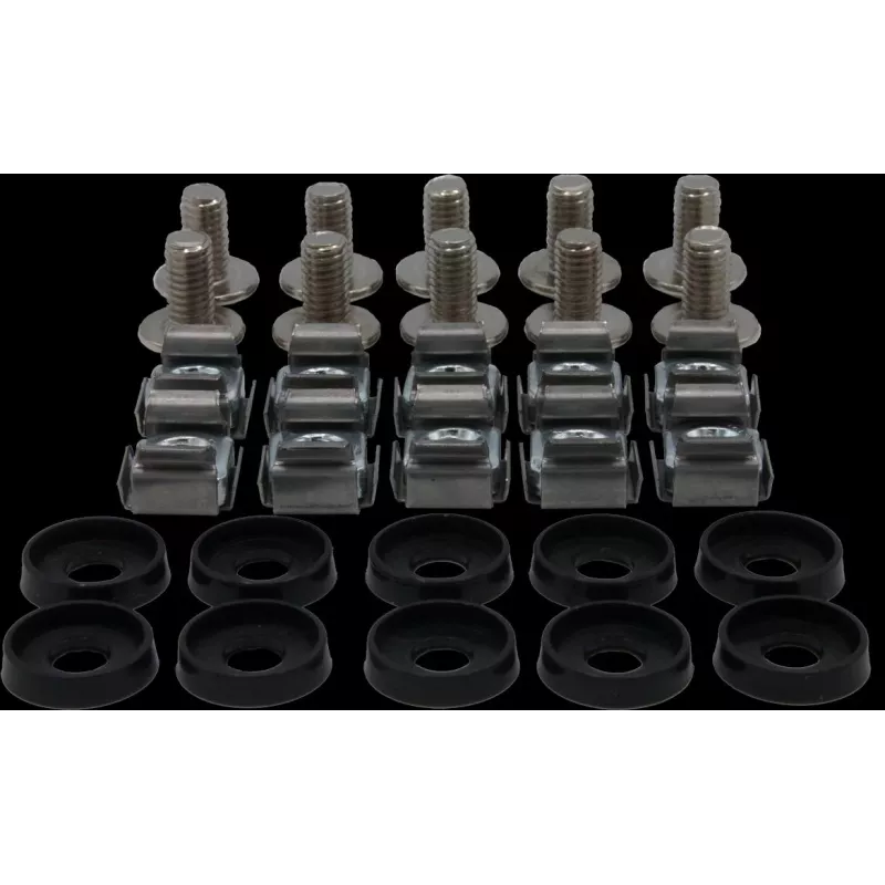 Rockstable M6 Phillips Kruvide Komplekt - Rack'i Paigaldus - Hõbedane - 10 Tükki (RS19-M611)