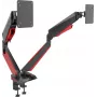 Rockstable RS-MM009 Gaming Monitor Mount for 2 Monitors - Clamp / Bolt - 16 kg - 15 inch - 32 inch - 100 x 100 mm - Black - Red