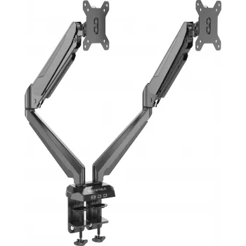 Rockstable RS-MM011B Professional Dual Monitor Desk Mount - Clamp/Bolt - 16 kg - 15-32 inches - 100x100 mm - Black