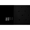 Rockstable RS19-FH612 1U Riiuliriiul - Must - Teras - 60 kg Kandevõime - Ovaalse Perforeeritud
