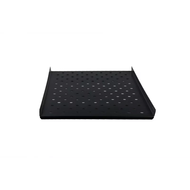 Rockstable RS19-FH612 1U Riiuliriiul - Must - Teras - 60 kg Kandevõime - Ovaalse Perforeeritud